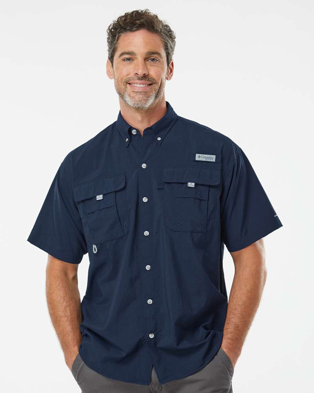 Columbia® - PFG Bahama II Short Sleeve Shirt, Stylish short sleeve shirt -  101165, Expertly crafted from 3 oz./yd² of 100% Tactel nylon taffeta for  superior comfort and durability